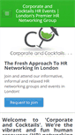 Mobile Screenshot of corporateandcocktails.co.uk